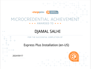 Charge point Certificate